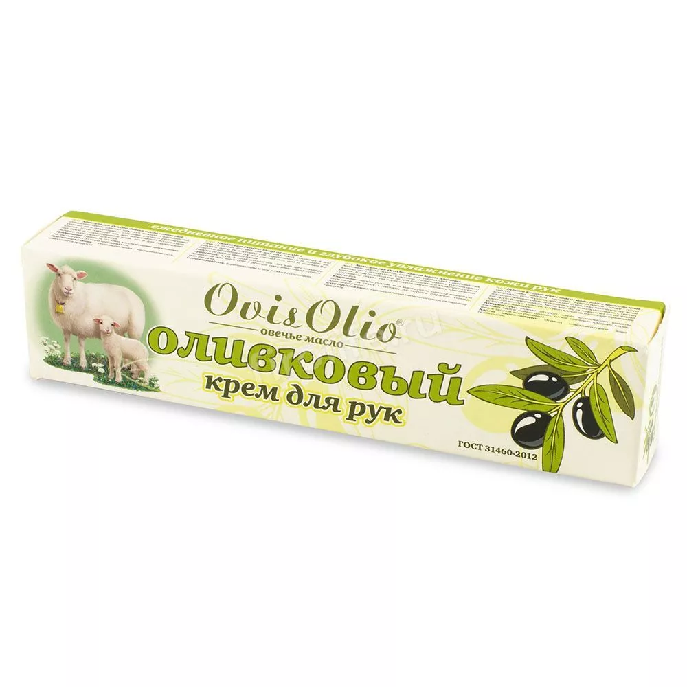 Крем OvisOlio овечье масло для рук Оливковый, 44 мл