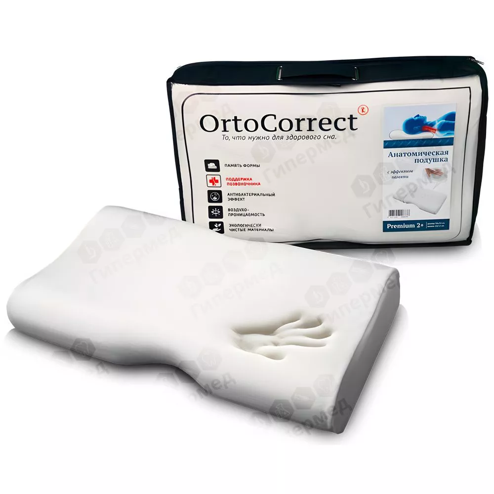 Ортопедическая подушка Premium 2 Plus (Ortocorrect)