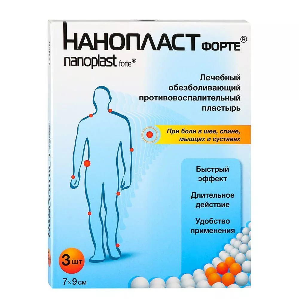 Нанопласт форте, лечебный пластырь